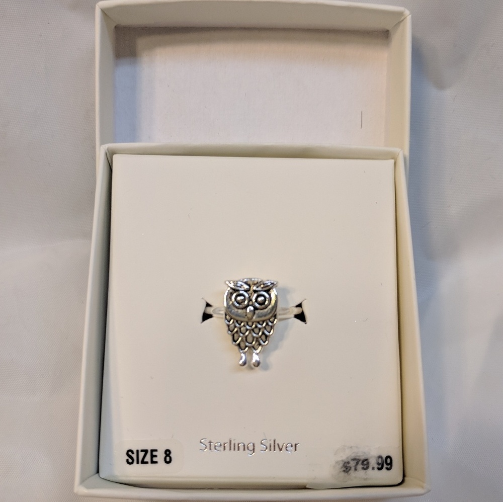 Owl ring SZ 8 Sterling silver 925